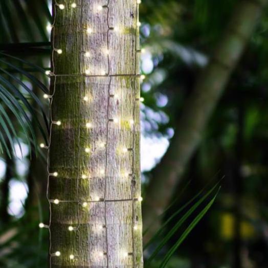 Celebrations Platinum Mini LED Tree Wraparound Christmas Lights - 6' (100 Lights)