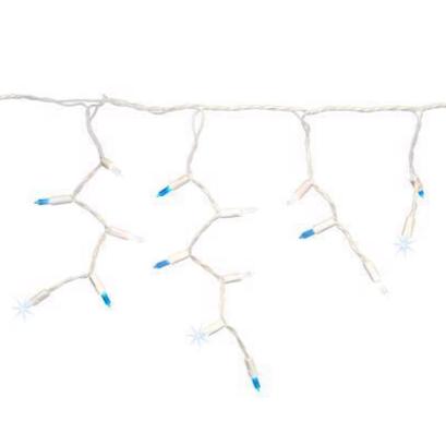 Celebrations Platinum LED T5 Sparkle Icicle Christmas Lights - 9.5' (100 Lights)