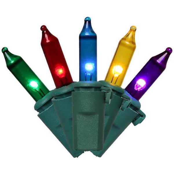 Celebrations Classic LED T5 Mini Christmas Lights - 24.75' (100 Lights)