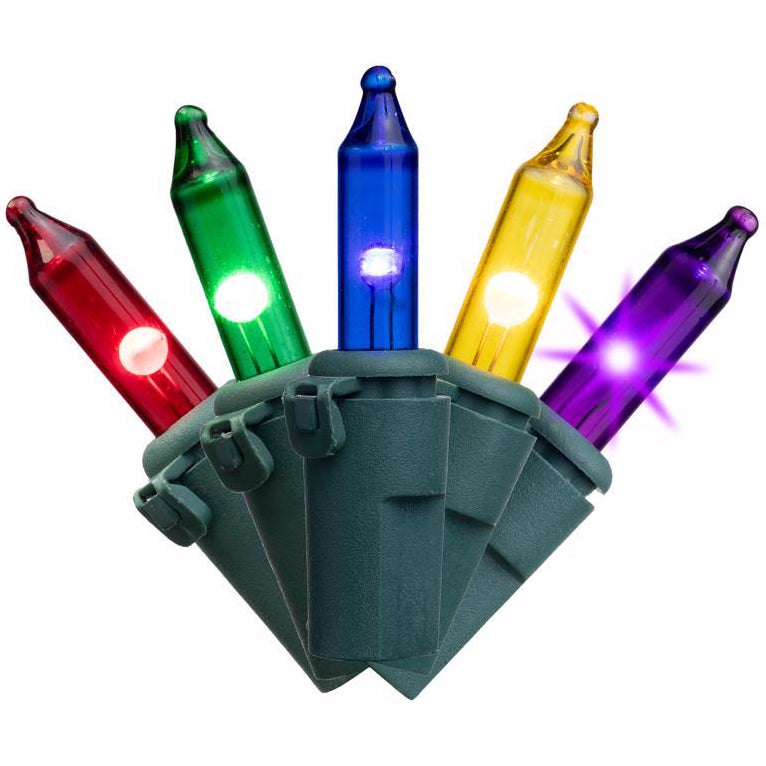 Celebrations Classic LED T5 Mini Christmas Lights - 24.75' (100 Lights)