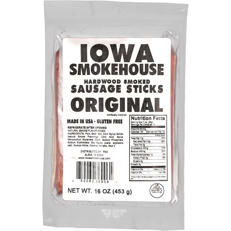 Iowa Smokehouse Sausage Sticks - 16 oz.