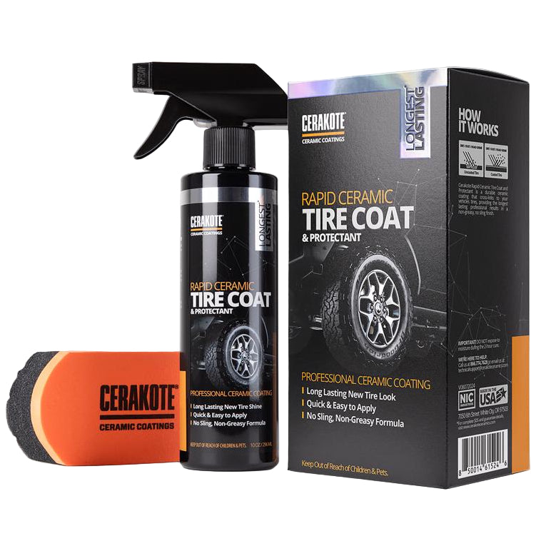 Cerakote Rapid Ceramic Tire Coat & Protectant Kit - 10 oz.