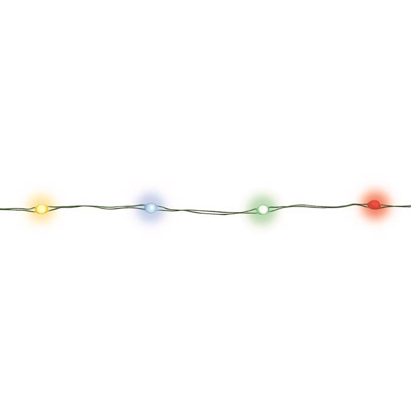 Celebrations Classic LED Battery-Operated Color Change Big Seed Christmas Lights - 16' (50 Lights)