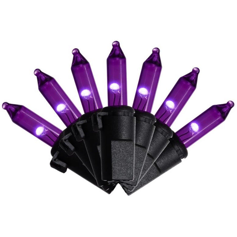 Celebrations Classic LED T5 Mini Halloween Lights - 24.75' & 74.5' (100 & 300 Lights)