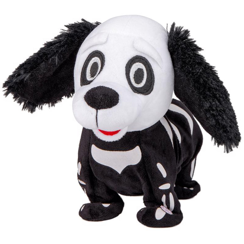 Animated Skeleton Doggie Dancing Halloween Plush - 8.25"