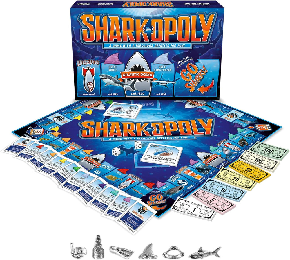 Late for the Sky "Shark-opoly" Board Game