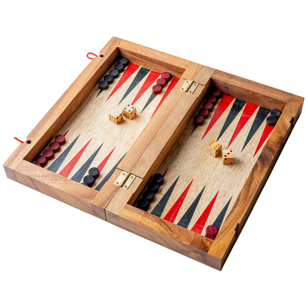 Verve Mango Wood Backgammon Game Set