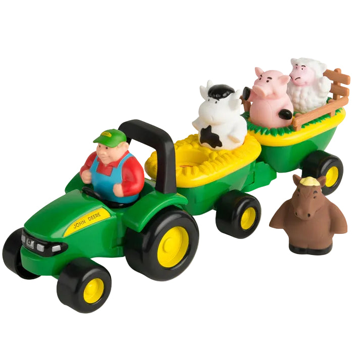TOMY John Deere Animal Sounds Tractor Playset - 5 pc.