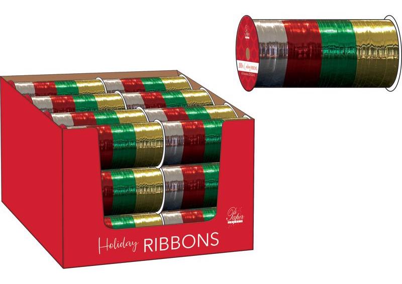 Shiny Foil Curling Ribbon (Asst. Colors) - 100'