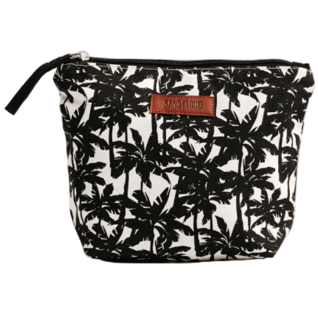 Sand Cloud Cotton Canvas Zipper Pouch - 7" x 9.5"