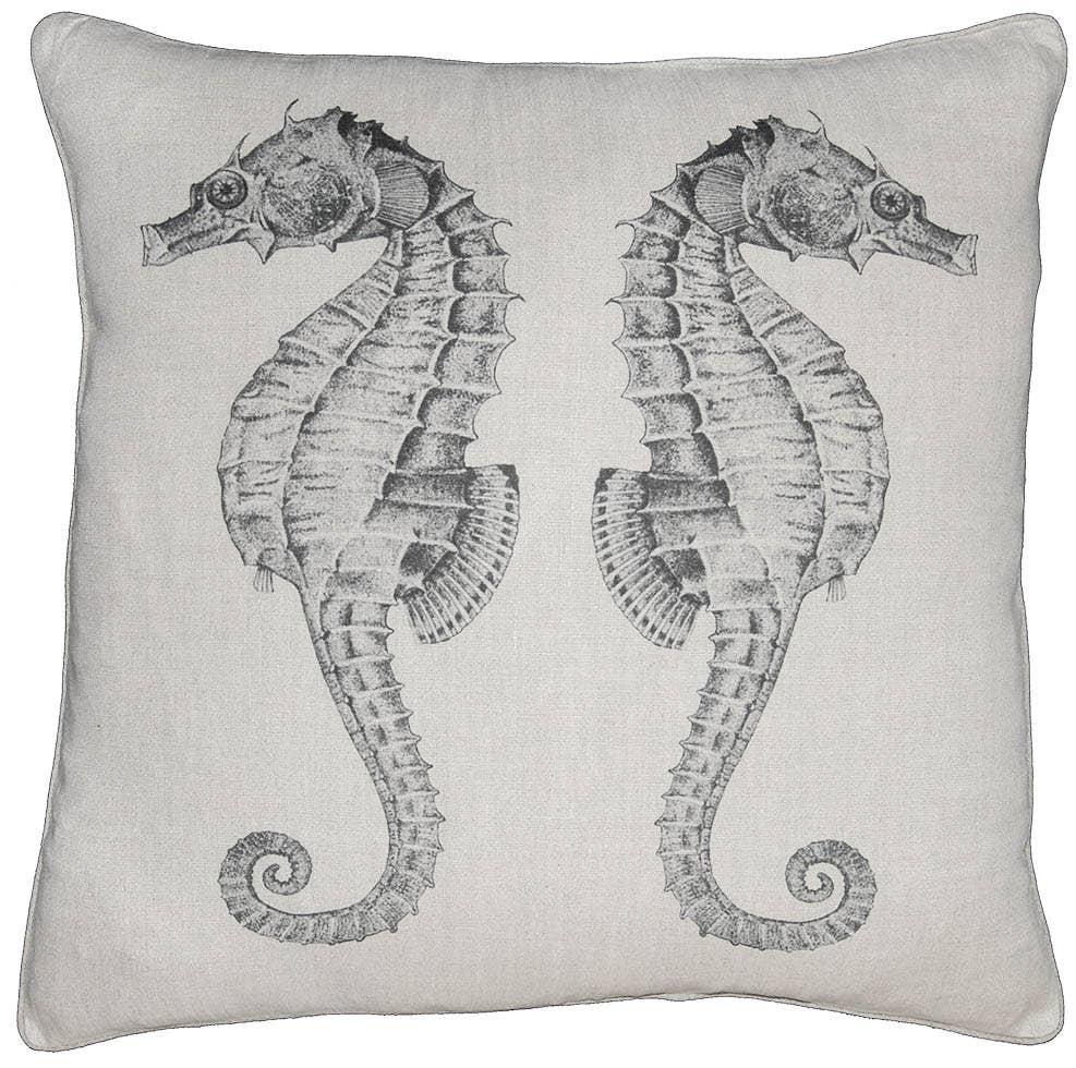Provence Printed Linen Feather Down Pillows - 20"