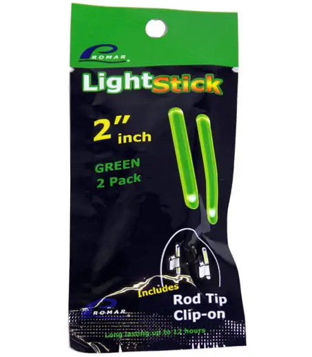 Romar 2" Fishing Rod/Line Light Sticks & Rod Clips Pair - 2 pc.