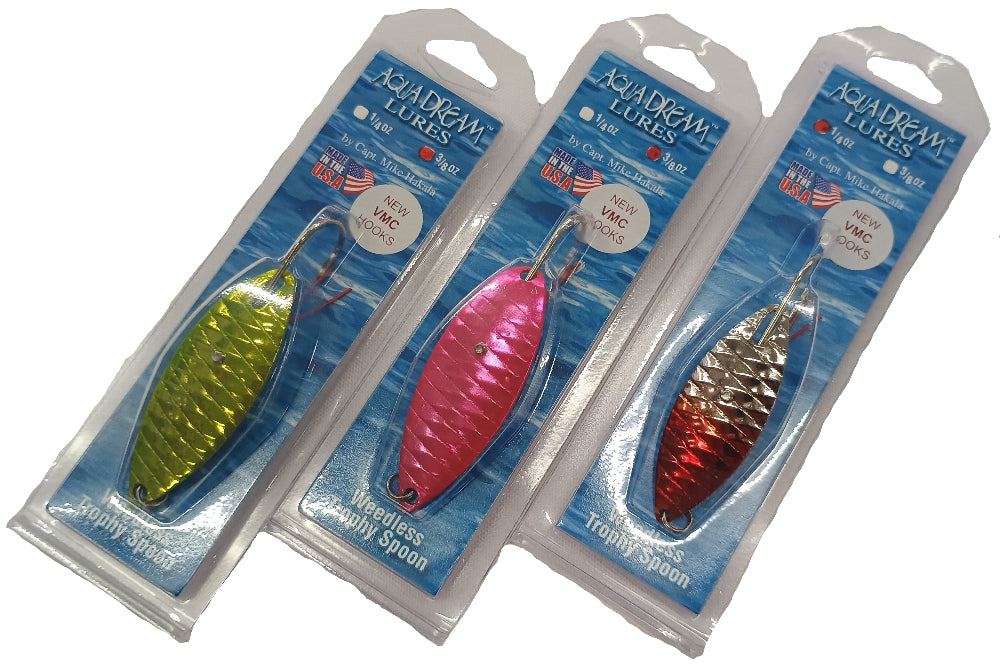 Aqua Dream Weedless Trophy Spoon Lures - 1/4 oz. & 3/8 oz.