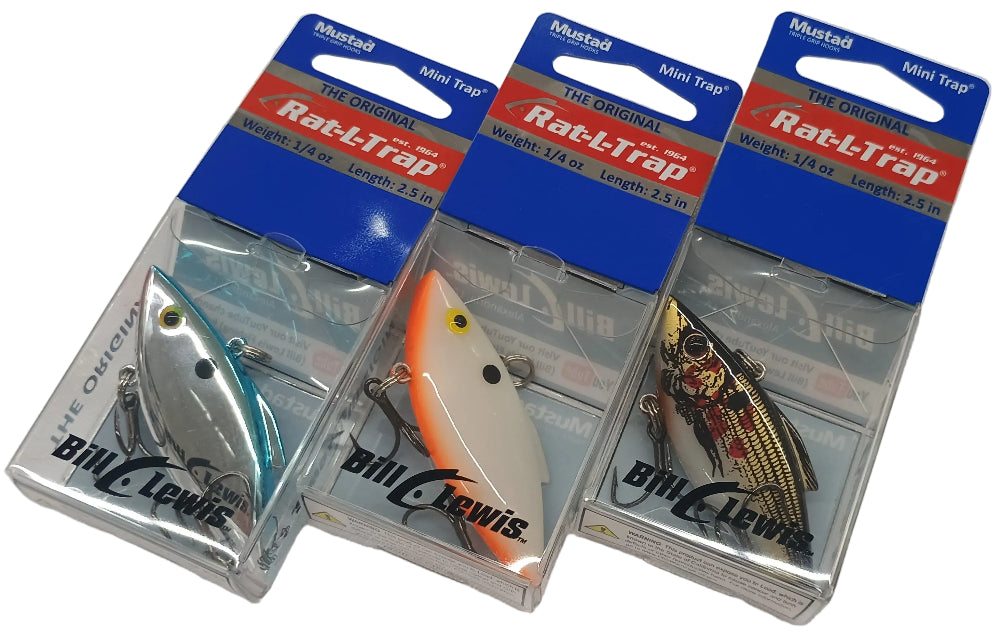 bill lewis rat l trap fishing lures Bill Lewis Rat-L-Trap 1/4 oz. Mini Trap Crankbait