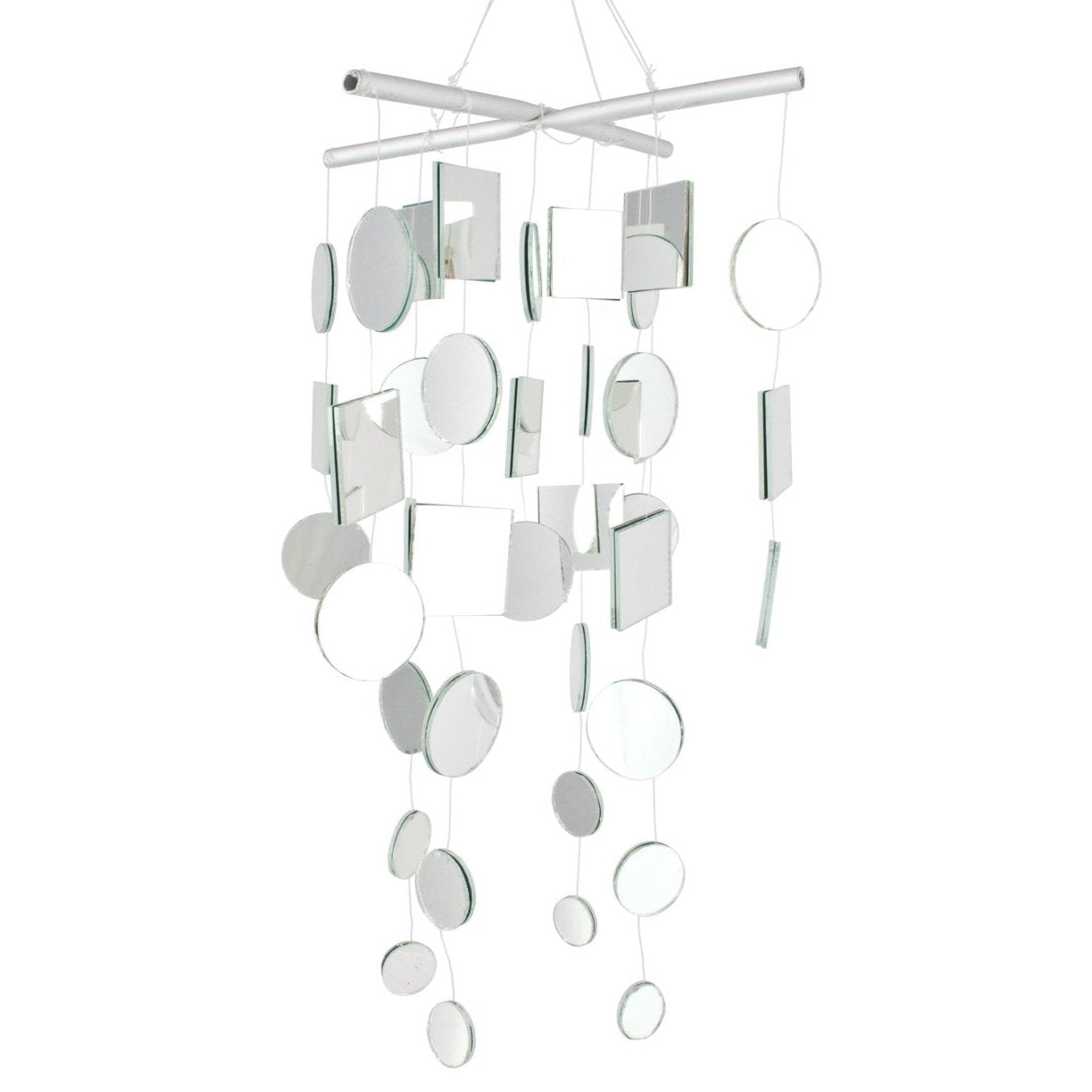 Mirror Capiz Windchime - 20"
