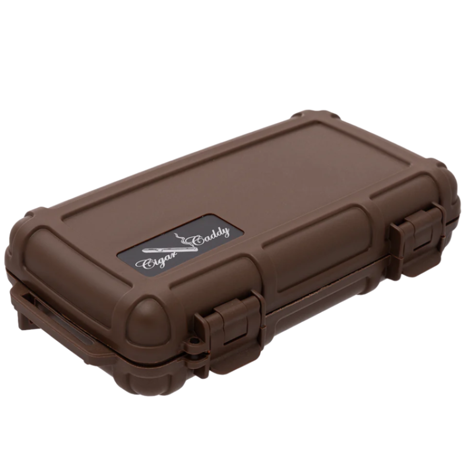 Cigar Caddy Airtight 5-Cigar Travel Humidor Case