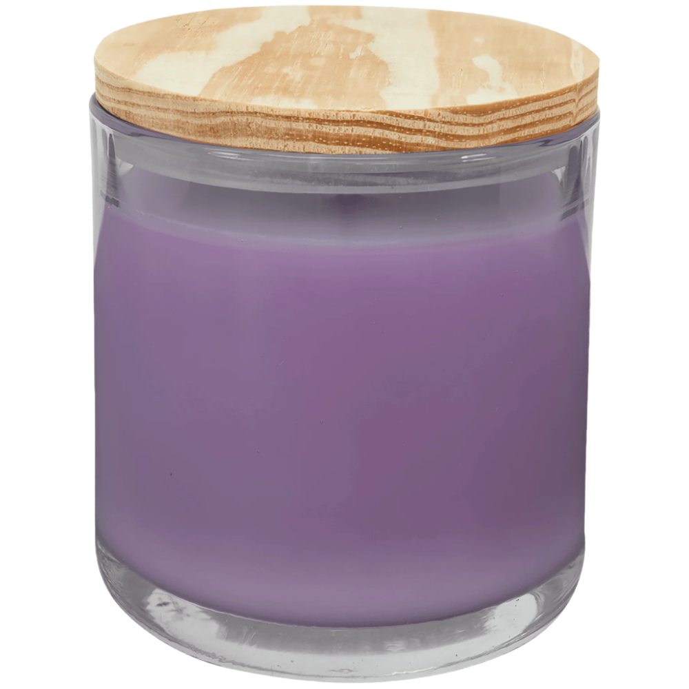 JDS Scented Candles w/ Glass Holder & Wood Lid - 14 oz. (Blank)