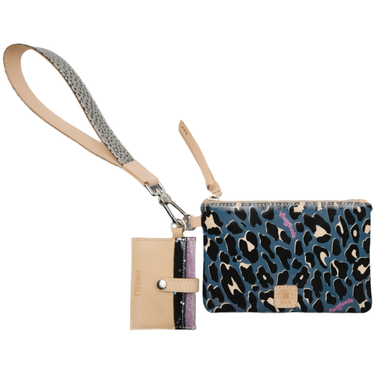 Pochette Portefeuille Wristlet Kooba Patch Flap Multi - Neuf Avec étiquettes