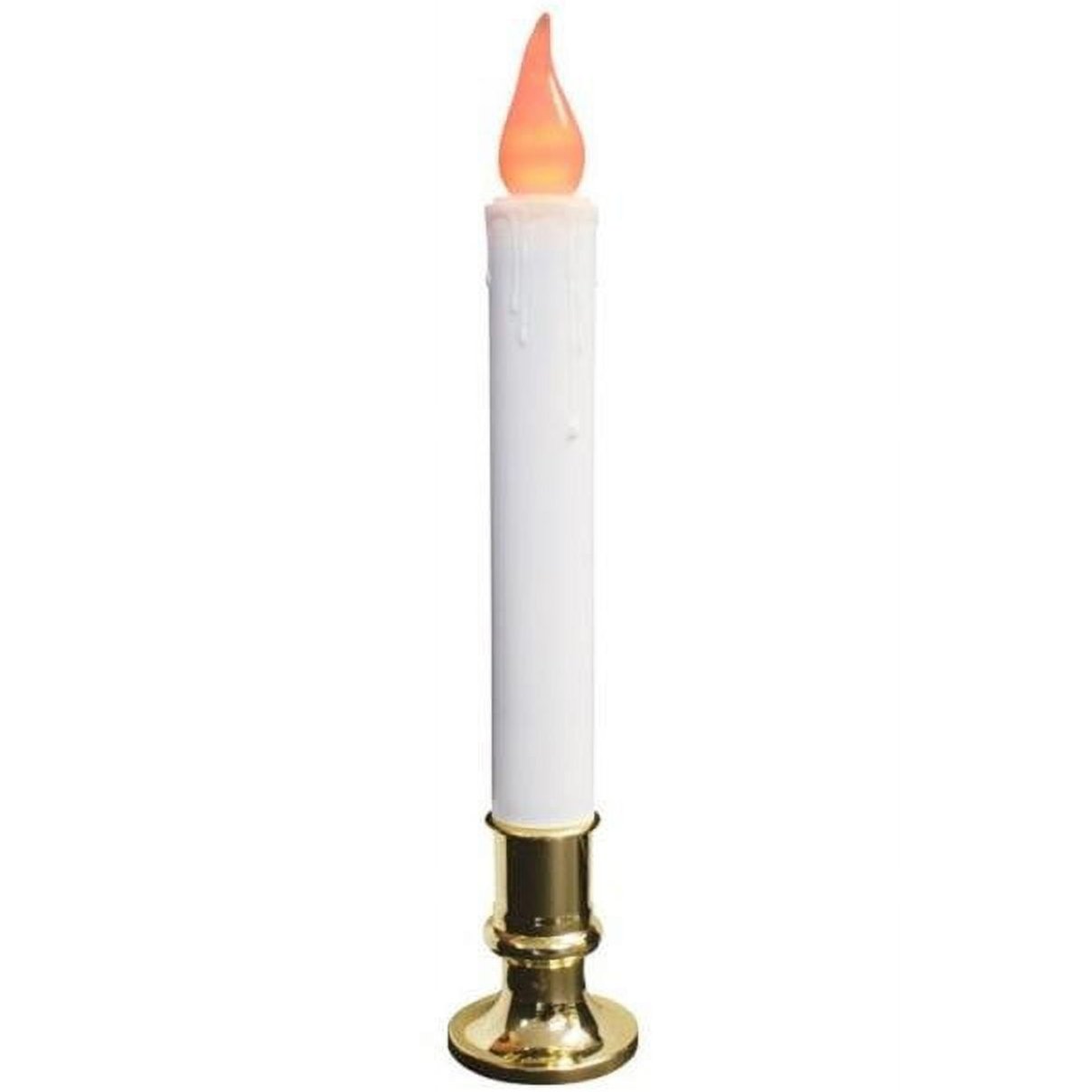 Celebrations LED Flickering Flameless Candle (Orange) - 9"