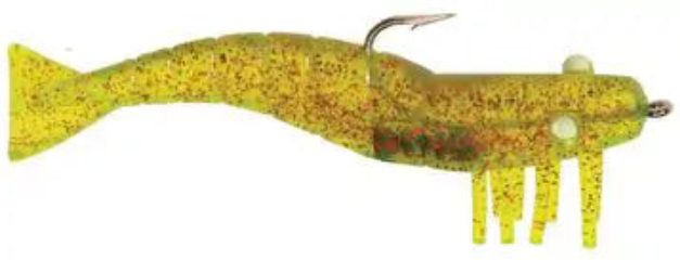 doa fishing lures co D.O.A. Pre-Rigged 3" Shrimp Scented Soft Lures