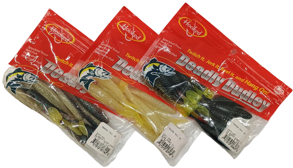Deadly Dudley Terrortail Jr. Soft Lures - 3.5" & 5"