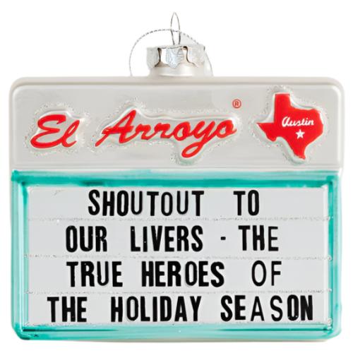 El Arroyo Restaurant Roadside Sign Ornaments