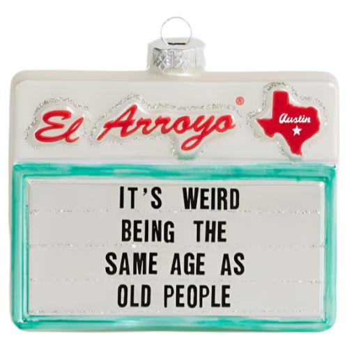 El Arroyo Restaurant Roadside Sign Ornaments