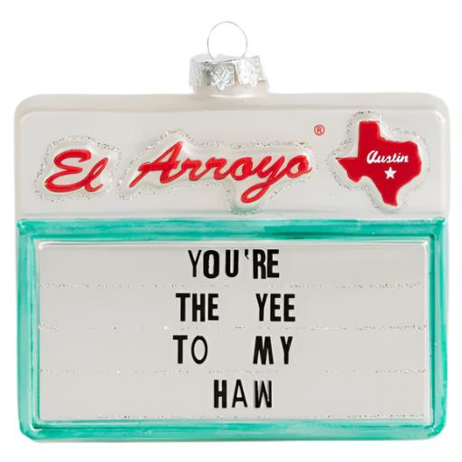 El Arroyo Restaurant Roadside Sign Ornaments