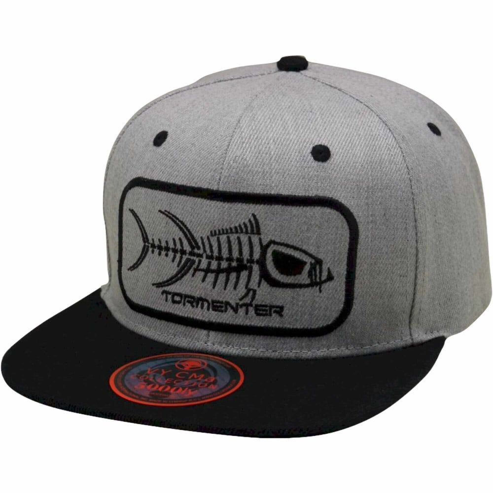 Tormenter Gray Embroidered Logo Flat Bill Hat