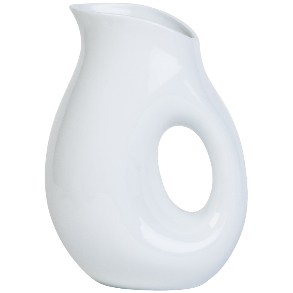 TAG Whiteware Porcelain Oval Pitcher - 9.75"