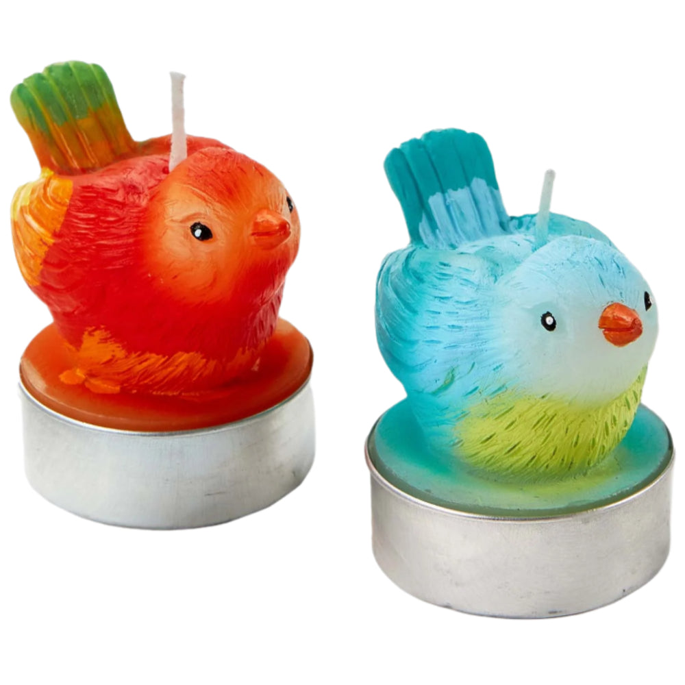 Springtime Birds Paraffin Wax Candles - 2 pc.