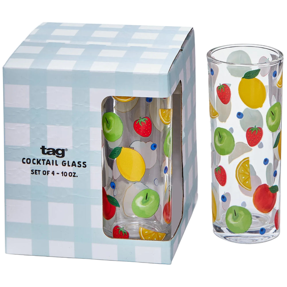 TAG Fresh Pick Drinking Glasses - 4 pc.