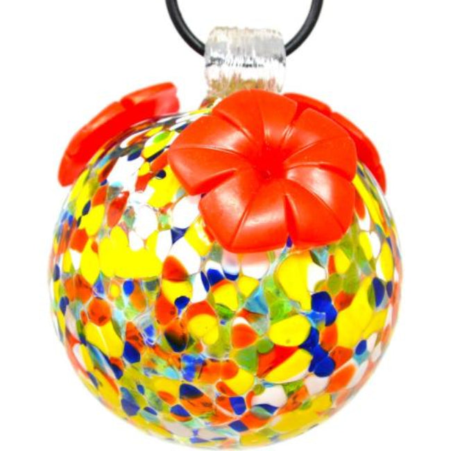 Backyard Essentials Hand-Blown Glass Sphere Hummingbird Feeders - 8 oz.