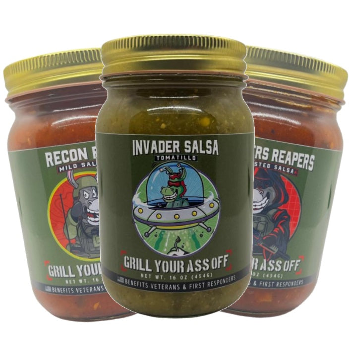 Grill Your Ass Off! Jarred Salsas - 16 oz.