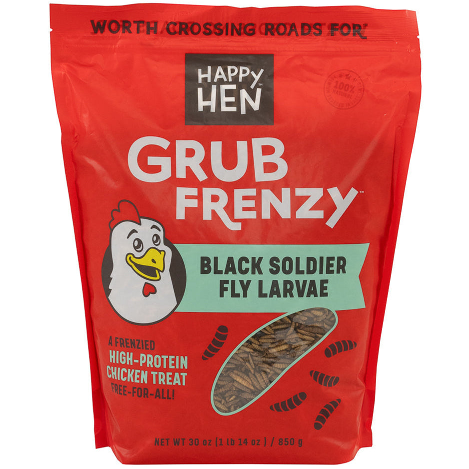 Happy Hen Grub Frenzy Chicken Treats - 30 oz. & 5 lb.