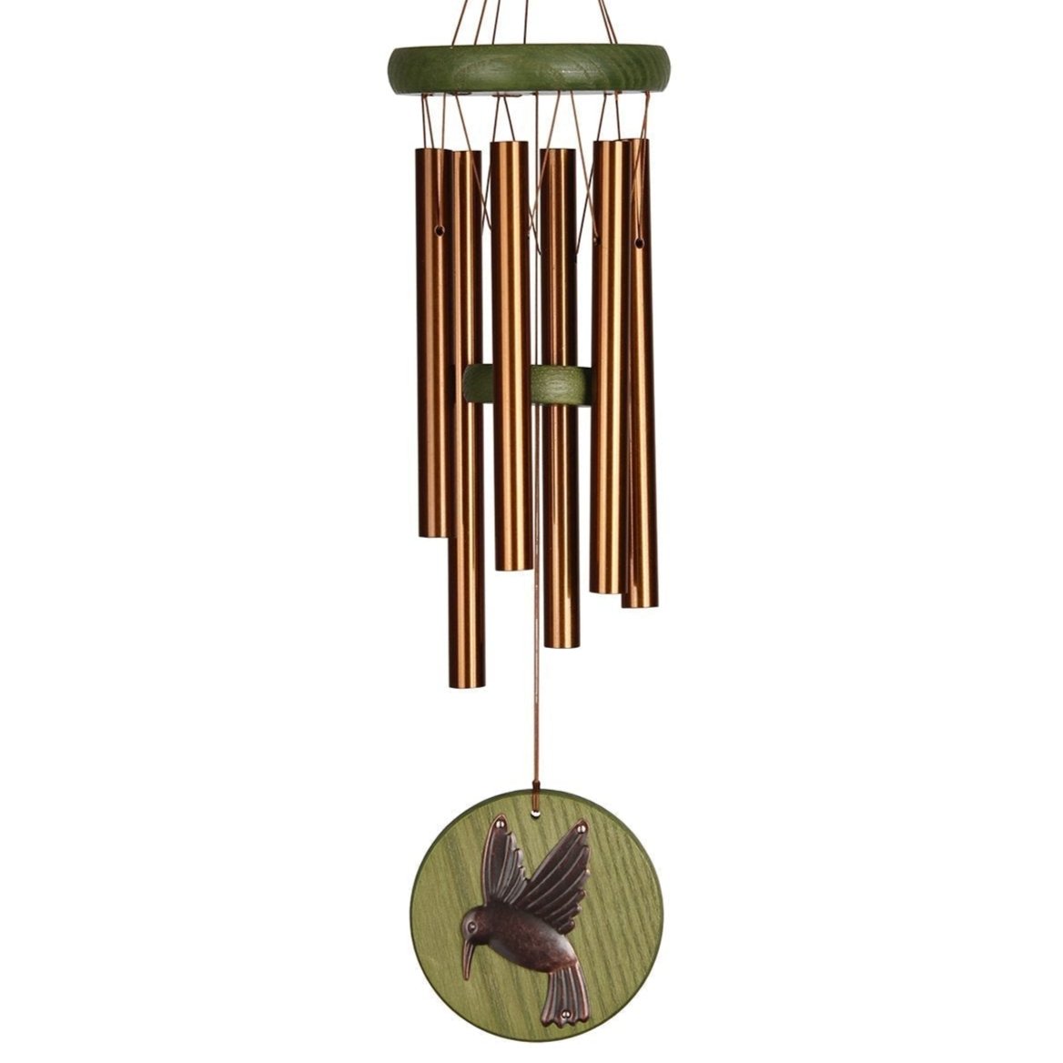 Woodstock Habitats Windchime (Green Hummingbird) - 17"