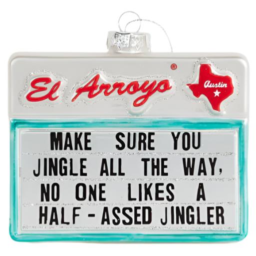 El Arroyo Restaurant Roadside Sign Ornaments