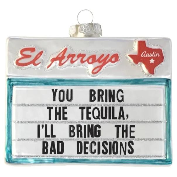 El Arroyo Restaurant Roadside Sign Ornaments