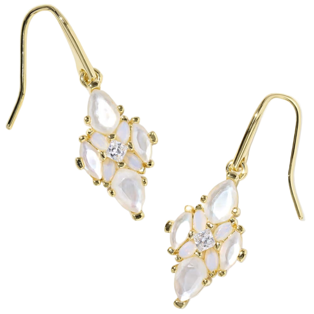Kendra Scott Abbie Gold Crystal Drop Earrings