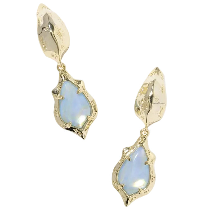 Kendra Scott Adriana Gold Scalloped Frame Earrings