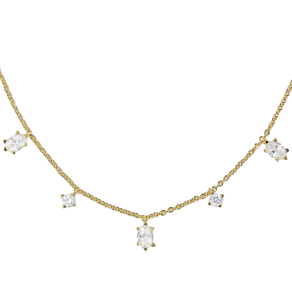 Kendra Scott Cailin Gold Delicate Crystal Necklace