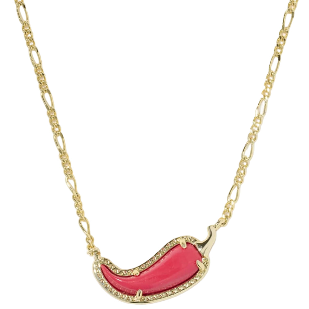 Kendra Scott Gold Chili Pepper Pendant Necklace