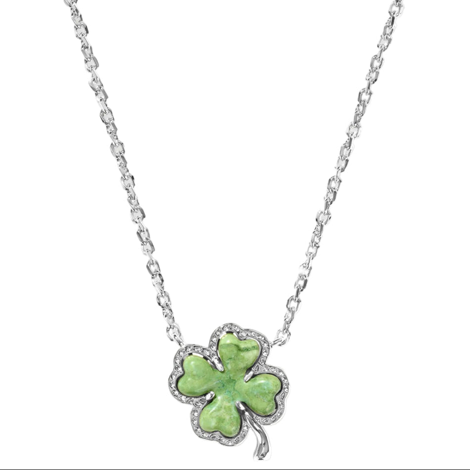 Kendra Scott Emerald Green Shamrock Pendant Necklace