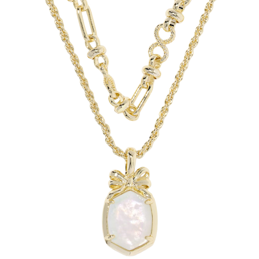 Kendra Scott Daphne Gold Bow Multi-Strand Necklace