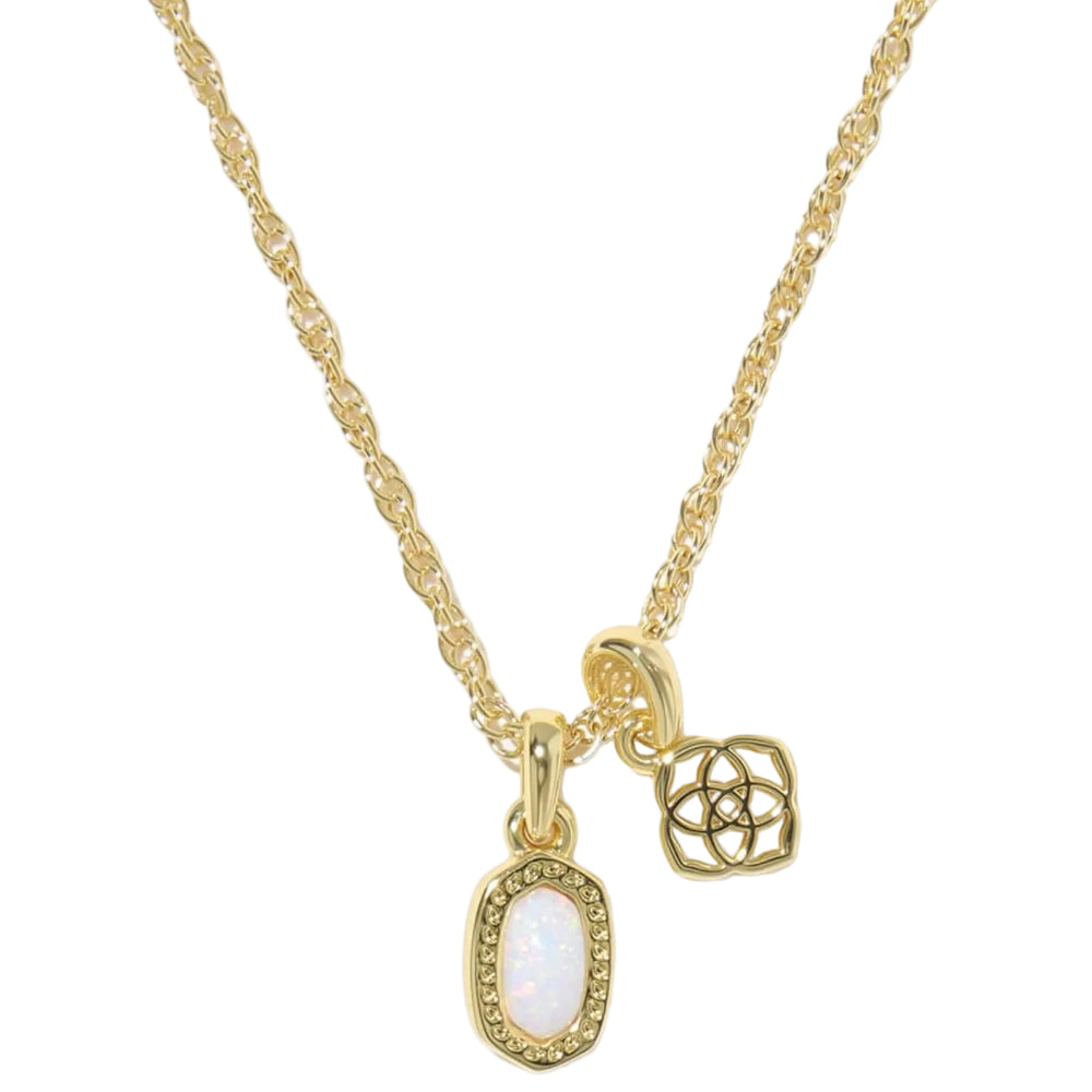 Kendra Scott Mini Elisa Dira Gold Necklace