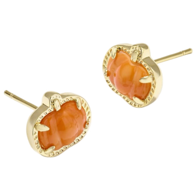 Kendra Scott Gold Pumpkin Stud Earrings