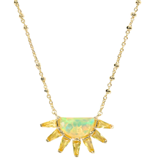 Kendra Scott Samantha Gold Sun Pendant Necklace