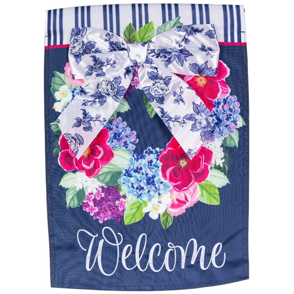 Evergreen "Welcome" Themed Garden Flags - 12.5" x 18"