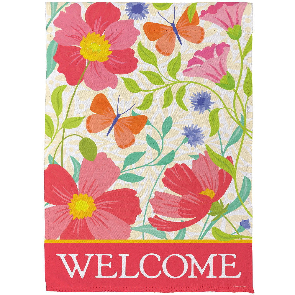 Evergreen "Welcome" Themed Garden Flags - 12.5" x 18"
