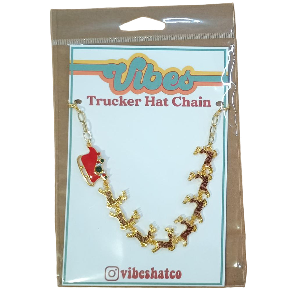 Vibes Hat Co. Beaded Trucker Hat Charm Chains